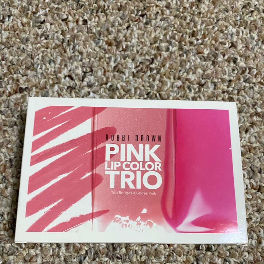Bobbi Brown pink lip color trio